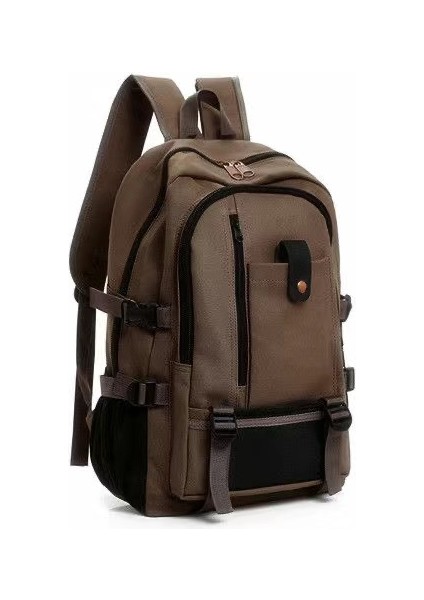 Haki 2023 Erkek Büyük Kapasiteli Sırt Çantası Eğlence Seyahat Kanvas Sırt Çantası Okul Çantası (Yurt Dışından) modelleri