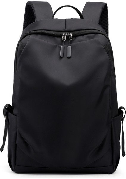 Siyah Eğlence USB Su Geçirmez Iş Bilgisayarı Çantası Seyahat Öğrenci Çantası Erkek Dizüstü Bilgisayar Özel Sırt Çantası (Yurt Dışından)