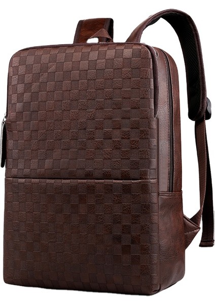 Siyah 15 Inç 2021 Yeni Erkek Lüks Moda Damalı Ekose Zarf Çanta Yüksek Kapasiteli Iş Sırt Çantası Adam Için (Yurt Dışından)