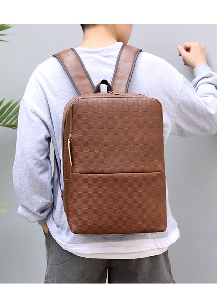 Siyah 15 Inç 2021 Yeni Erkek Lüks Moda Damalı Ekose Zarf Çanta Yüksek Kapasiteli Iş Sırt Çantası Adam Için (Yurt Dışından) fiyatları