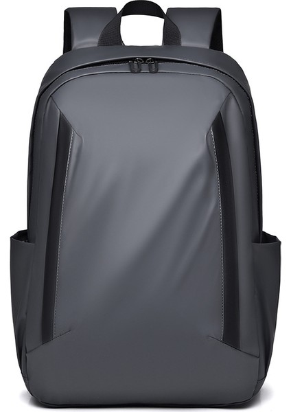 Gri Yeni Erkek Çanta Moda Su Geçirmez Sırt Çantası Büyük Kapasiteli Bilgisayar Iş Seyahat Öğrenci Okul Çantası (Yurt Dışından)