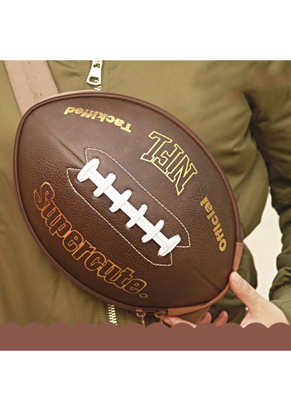 Gri Supercute Eva Amerikan Futbolu Erkek Çanta Sırt Çantası, Özel Göğüs Crossbody Sırt Çantası Erkekler, Erkek Sling Çanta Erkekler Için Sırt Çantası (Yurt Dışından)