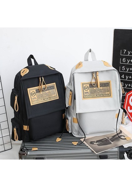 Haki Japon Sırt Çantası Erkek Sırt Çantası Minimalist Trendy Büyük Kapasiteli Seyahat Bilgisayar Çantası Kadın Ortaokul Öğrenci Sırt Çantası (Yurt Dışından) modelleri