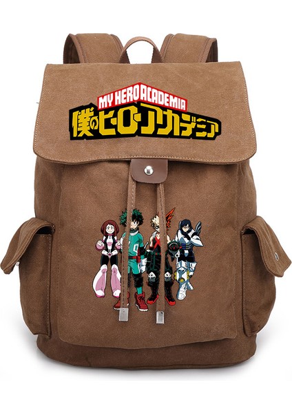 044-1 Yeni My Hero Academia Bakugou Katsuki Midoriya Izuku Karikatür Çevresel Erkek ve Kadın Sırt Çantası Öğrenci Okul Çantası (Yurt Dışından)
