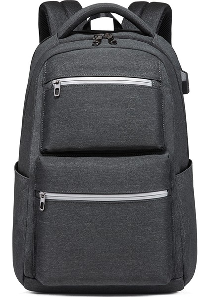 Gri Yeni Anti-Hırsızlık 15.6 ''bilgisayar Su Geçirmez Oxford Ince Okul Çantaları Seyahat Sırt Çantası USB Şarj Aleti Dizüstü Sırt Çantaları Yansıtıcı ile (Yurt Dışından) fiyatları