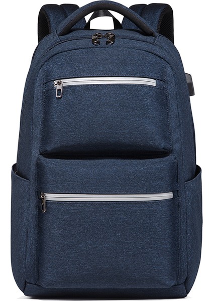 Gri Yeni Anti-Hırsızlık 15.6 ''bilgisayar Su Geçirmez Oxford Ince Okul Çantaları Seyahat Sırt Çantası USB Şarj Aleti Dizüstü Sırt Çantaları Yansıtıcı ile (Yurt Dışından) fırsatları