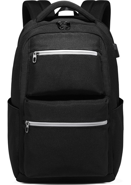 Gri Yeni Anti-Hırsızlık 15.6 ''bilgisayar Su Geçirmez Oxford Ince Okul Çantaları Seyahat Sırt Çantası USB Şarj Aleti Dizüstü Sırt Çantaları Yansıtıcı ile (Yurt Dışından) indirimleri