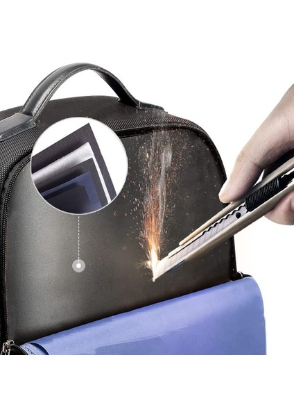 Siyah Hırsızlığa Karşı Iş Sırt Çantası 15.6 Inç Dizüstü Bilgisayar Suya Dayanıklı, Erkekler Için USB Bağlantı Noktası Şarj Sırt Çantası (Yurt Dışından) modelleri