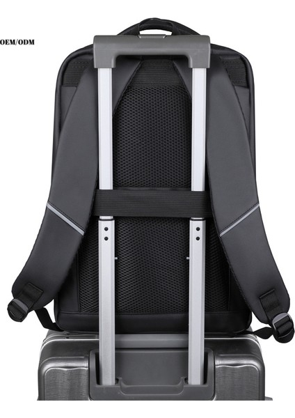 Gri Iş Seyahat Eğlence Sırt Çantası Erkek Su Geçirmez Aşınma Iş Sırt Çantası Basit ve Rahat Taşıma Şok Emme (Yurt Dışından) indirimleri
