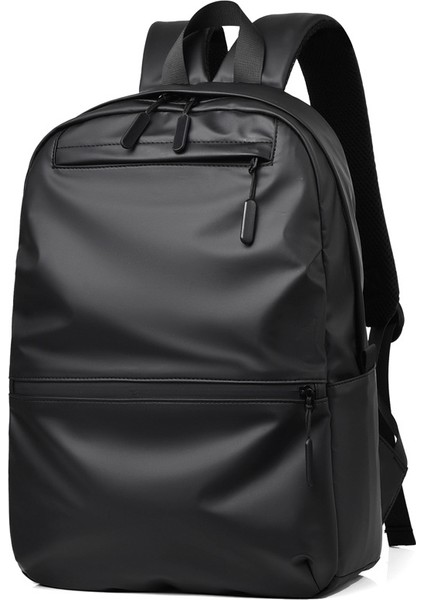 Siyah 2023 En Kaliteli Polyester Sırt Çantası Dayanıklı Rahat Basit Seyahat Su Geçirmez Dizüstü Sırt Çantaları Erkekler Için (Yurt Dışından)