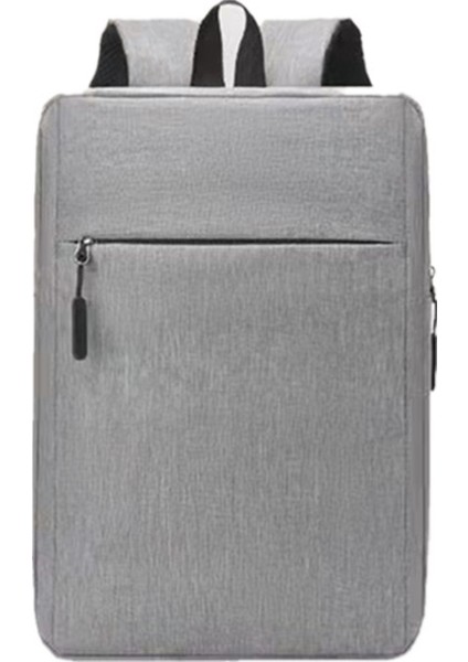 12 Basit Sırt Çantası USB Şarjı Erkek Büyük Kapasiteli Rahat Iş Dizüstü Sırt Çantası (Yurt Dışından)