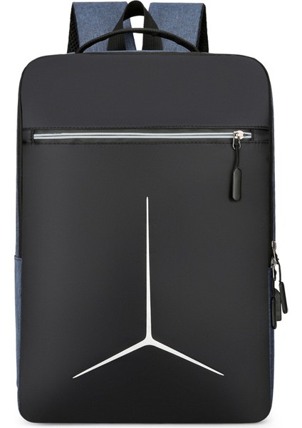 Mavi 2023NEW Varış Anti-Hırsızlık Su Geçirmez Okul Sırt Çantaları USB Şarj Seyahat Çantası Sırt Çantası Dizüstü Sırt Çantası (Yurt Dışından)