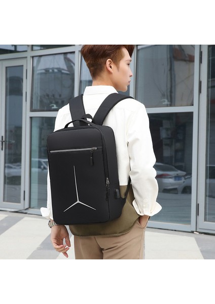 Mavi 2023NEW Varış Anti-Hırsızlık Su Geçirmez Okul Sırt Çantaları USB Şarj Seyahat Çantası Sırt Çantası Dizüstü Sırt Çantası (Yurt Dışından) indirimleri