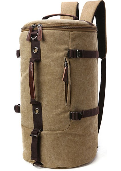 Işık Bown Fabrika Sıcak Satış Büyük Kapasiteli Yürüyüş Sırt Çantası Su Geçirmez Erkek Seyahat Sırt Çantası Anti-Hırsızlık Vintage Erkek Sırt Çantası (Yurt Dışından)