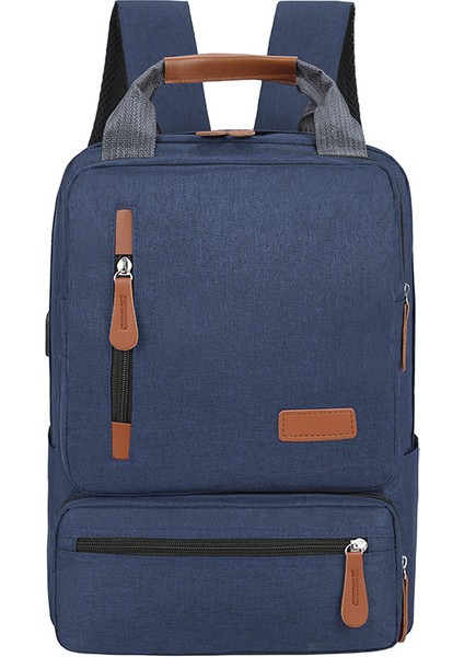 Lacivert Büyük Kapasiteli Sırt Çantası Dizüstü Bilgisayar Oxford Spor Sırt Çantası Öğrenciler Için Çok Fonksiyonlu Sırt Çantası (Yurt Dışından)