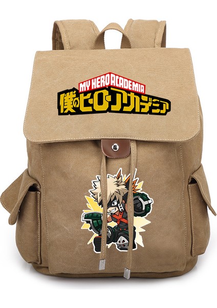 048-3 Yeni My Hero Academia Bakugou Katsuki Midoriya Izuku Karikatür Çevresel Erkek ve Kadın Sırt Çantası Öğrenci Okul Çantası (Yurt Dışından)