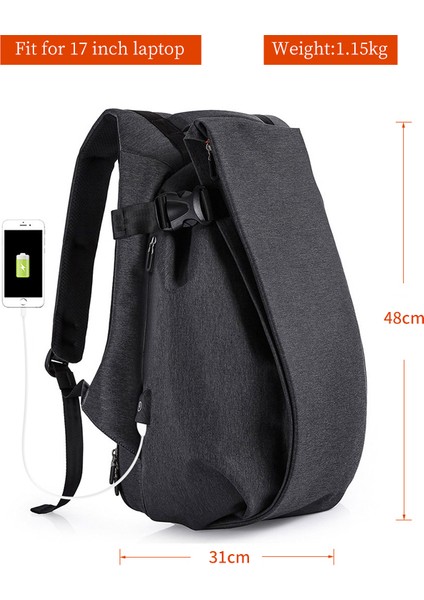 Siyah-Hs-B Daha Yüksek Kaliteli Havayolunda Erkekler Için Seyahat Sırt Çantaları Taşımak USB Grafik Portu ile Suya Dayanıklı Taşınabilir Erkek Sırt Çantası (Yurt Dışından) modelleri