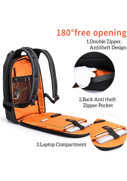 Siyah-Hs-B Daha Yüksek Kaliteli Havayolunda Erkekler Için Seyahat Sırt Çantaları Taşımak USB Grafik Portu ile Suya Dayanıklı Taşınabilir Erkek Sırt Çantası (Yurt Dışından) indirimleri