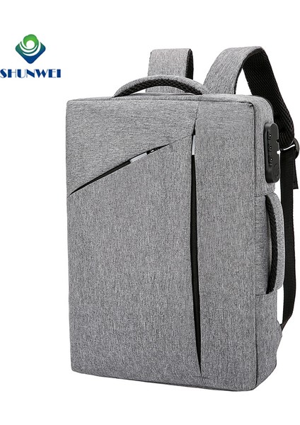 Siyah Fabrika Doğrudan Tedarik Özelleştirilmiş Su Geçirmez Erkek Dizüstü Sırt Çantası Şifre Kilidi ile Yan Saplı Rahat Sırt Çantası (Yurt Dışından) fiyatları
