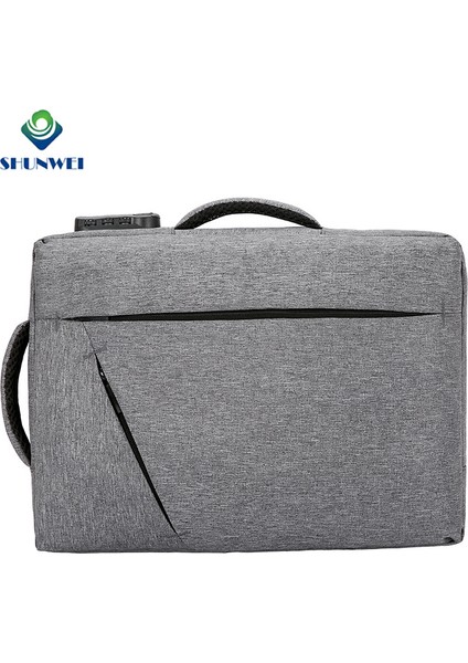 Siyah Fabrika Doğrudan Tedarik Özelleştirilmiş Su Geçirmez Erkek Dizüstü Sırt Çantası Şifre Kilidi ile Yan Saplı Rahat Sırt Çantası (Yurt Dışından) modelleri