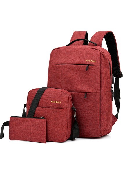 Koyu Gri Mu Laptop Sırt Çantası Yeni Tasarım Okul Çantası Ortaokul Öğrencileri Için En Çok Satan Sırt Çantası Üç Parçalı Set (Yurt Dışından) modelleri