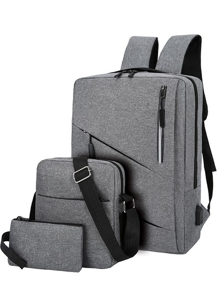 Lacivert Büyük Kapasiteli Bilgisayar Çantası Paketi Moda Çok Fonksiyonlu USB Traveloem Su Geçirmez Dizüstü Sırt Çantası (Yurt Dışından) modelleri