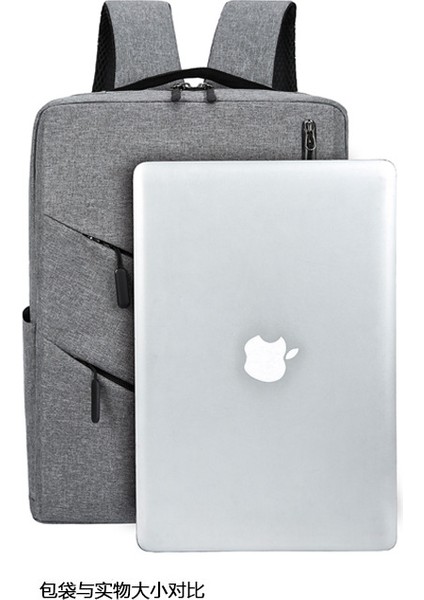 Lacivert Büyük Kapasiteli Bilgisayar Çantası Paketi Moda Çok Fonksiyonlu USB Traveloem Su Geçirmez Dizüstü Sırt Çantası (Yurt Dışından) indirimleri