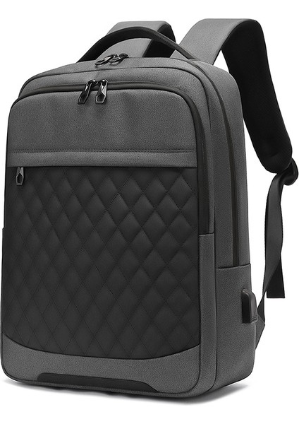 Derin Mavi Erkek Iş Çantası Moda Üç Parçalı Dizüstü Sırt Çantası USB Her Mevsim Büyük Kapasiteli Oxford Kumaş Sırt Çantası (Yurt Dışından) fiyatları