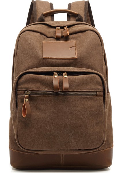 Gri Özel BP2403 Yeni Kanvas Sırt Çantası Erkek Çift Omuz Düz Renk Büyük Kapasiteli Eğlence Seyahat Çantası Kore Moda Sırt Çantası Üreticisi (Yurt Dışından)