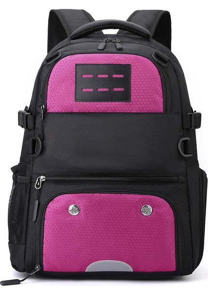 Kırmızı Basketbol Spor Sırt Çantası Erkek Sıçramaya Dayanıklı Açık Futbol Çantası Büyük Kapasiteli Öğrenci Sırt Çantası Bağımsız Ayakkabı Bölmesi (Yurt Dışından)