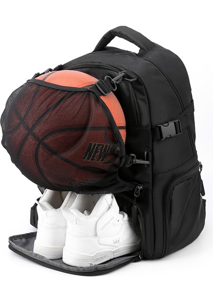 Kırmızı Basketbol Spor Sırt Çantası Erkek Sıçramaya Dayanıklı Açık Futbol Çantası Büyük Kapasiteli Öğrenci Sırt Çantası Bağımsız Ayakkabı Bölmesi (Yurt Dışından) modelleri