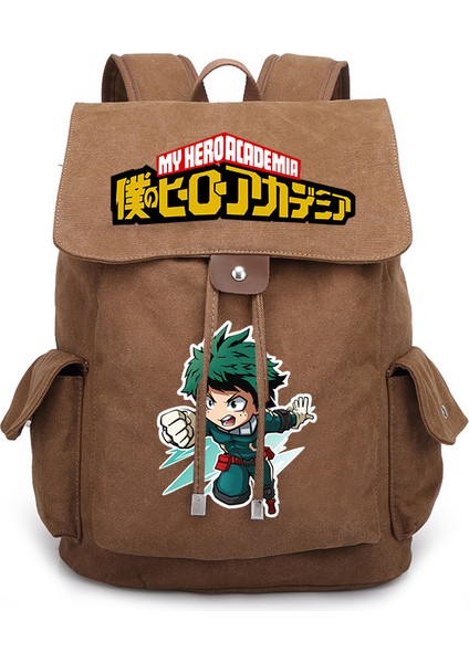 052-1 Yeni My Hero Academia Bakugou Katsuki Midoriya Izuku Karikatür Çevresel Erkek ve Kadın Sırt Çantası Öğrenci Okul Çantası (Yurt Dışından)