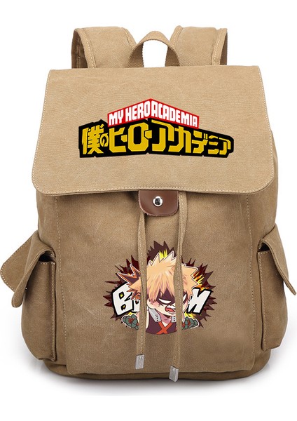 047-3 Yeni My Hero Academia Bakugou Katsuki Midoriya Izuku Karikatür Çevresel Erkek ve Kadın Sırt Çantası Öğrenci Okul Çantası (Yurt Dışından)