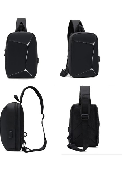 2 20 Inç Moda Fütüristik Yeni 3D Üç Boyutlu Erkek Çantası Rahat Iş Seyahat Çantası Büyük Kapasiteli Erkek USB Crossbody Çanta (Yurt Dışından) fırsatları