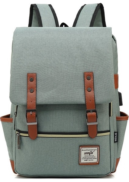 11 Klasik Tuval Erkek Ofis Yürüyüş Seyahat Iş Bilgisayar Çantası Rahat Oxford Büyük Kapasiteli USB Dizüstü Erkek Sırt Çantaları (Yurt Dışından) fiyatları