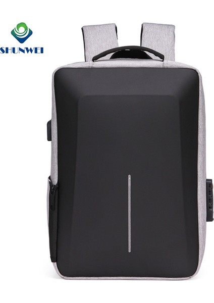 Siyah Fabrika Doğrudan Tedarik Özelleştirilmiş Su Geçirmez Gece Yansıtıcı Erkek Laptop Sırt Çantası USB Şarjlı Rahat Okul Sırt Çantası (Yurt Dışından) modelleri