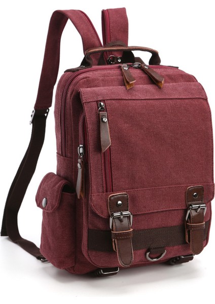 Kırmızı 2 En Iyi Fiyat Kaliteli Öğrenci Sırt Çantası Mektup Kanvas Büyük Kapasiteli Kızın Okul Çantaları (Yurt Dışından)