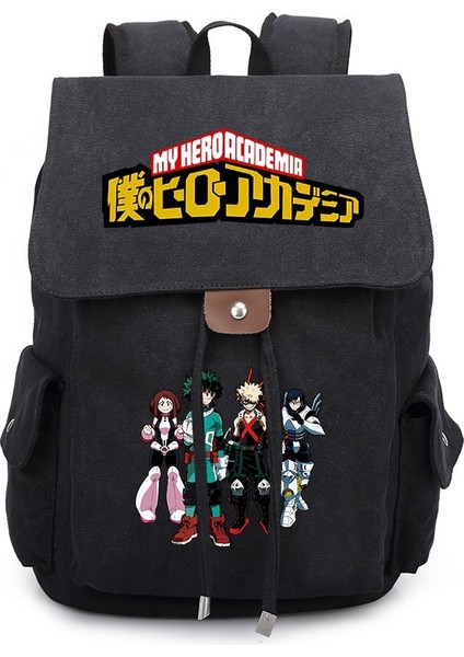 045-2 Yeni My Hero Academia Bakugou Katsuki Midoriya Izuku Karikatür Çevresel Erkek ve Kadın Sırt Çantası Öğrenci Okul Çantası (Yurt Dışından)