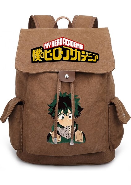 045-2 Yeni My Hero Academia Bakugou Katsuki Midoriya Izuku Karikatür Çevresel Erkek ve Kadın Sırt Çantası Öğrenci Okul Çantası (Yurt Dışından)