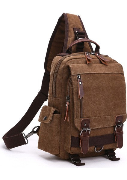 Borwn Kadın Anti-Hırsızlık Su Geçirmez Sırt Çantası Yeni Moda Kadın Naylon Kanvas Oxford Kumaş Sırt Çantası Kız Tek Omuz Çantası (Yurt Dışından)