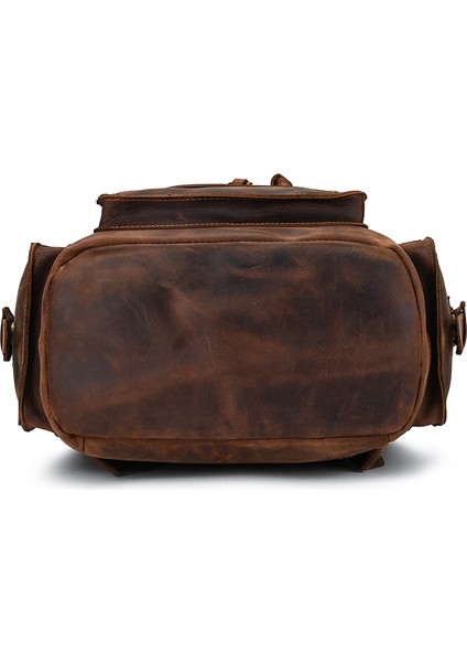 Koyu Kahverengi Luufan Vintage Moda Erkek Deri Sırt Çantası Hakiki Deri Dizüstü Sırt Çantaları Gerçek Inek Derisi Sırt Çantası Erkek Deri Sırt Çantası (Yurt Dışından) indirimleri
