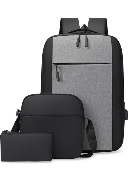 18 Erkek Iş Çantası Laptop Çantası Çok Fonksiyonlu USB Büyük Kapasiteli Sırt Çantası (Yurt Dışından) modelleri