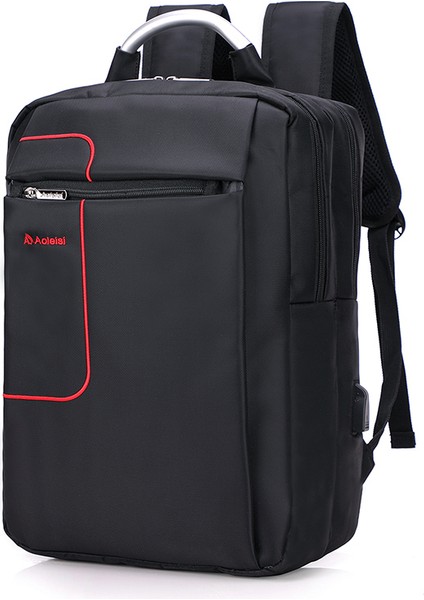 Siyah 15 Inç Marka Moda Rahat Bilgisayar Sırt Çantaları Su Geçirmez Oxford Iplik Sırt Çantaları Dış Kaynak Erkek ve Kadın Omuz Çantaları (Yurt Dışından) modelleri