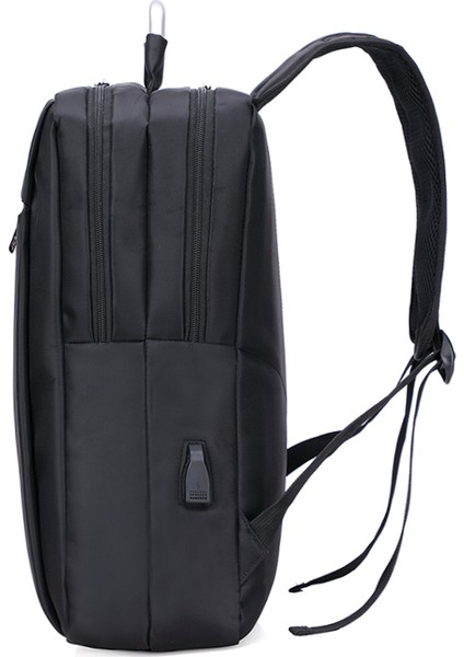 Siyah 15 Inç Marka Moda Rahat Bilgisayar Sırt Çantaları Su Geçirmez Oxford Iplik Sırt Çantaları Dış Kaynak Erkek ve Kadın Omuz Çantaları (Yurt Dışından) fırsatları