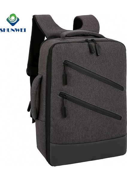 Mavi Erkek Boş Zaman Laptop Sırt Çantası USB Şarjlı Rahat Spor Sırt Çantası (Yurt Dışından) modelleri