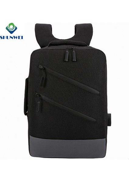 Mavi Erkek Boş Zaman Laptop Sırt Çantası USB Şarjlı Rahat Spor Sırt Çantası (Yurt Dışından) indirimleri