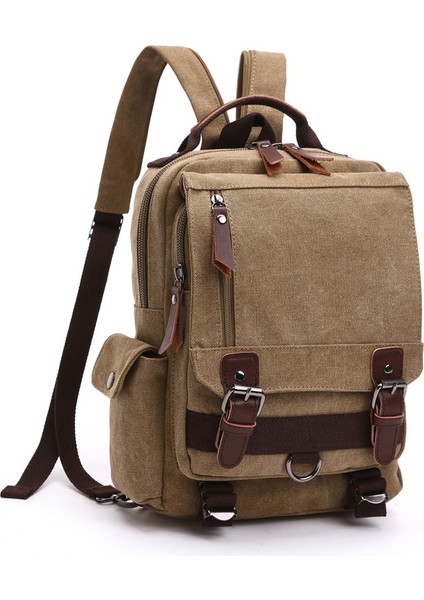 Siyah (Sırt Çantası) 2022 Açık Seyahat Çantaları Sırt Çantaları Vintage Sırt Çantası Omuz Kanvas Sırt Çantası Adam Kanvas Kamera Sırt Çantası (Yurt Dışından) indirimleri