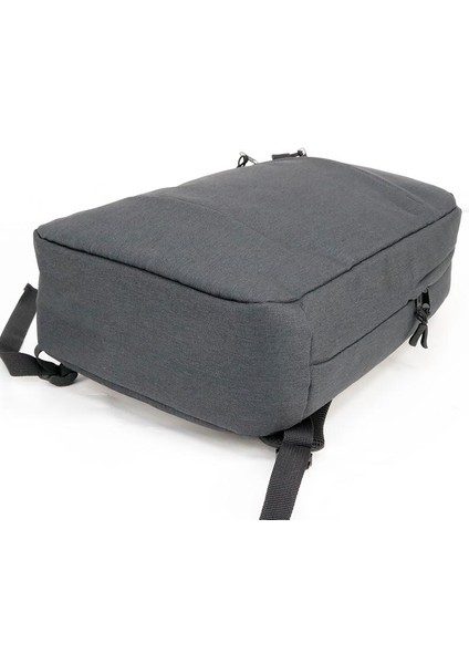 Koyu Gri Cpc Yüksek Kaliteli Erkek Polyester Oxford Pu Kaplamalı Su Geçirmez Sırt Çantası (Yurt Dışından)