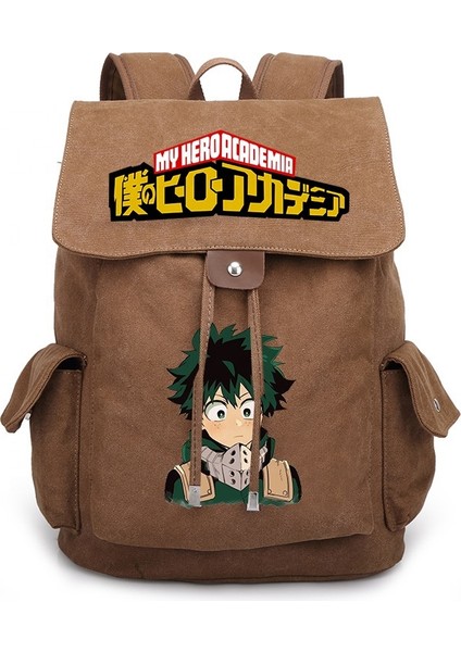 050-2 Yeni My Hero Academia Bakugou Katsuki Midoriya Izuku Karikatür Çevresel Erkek ve Kadın Sırt Çantası Öğrenci Okul Çantası (Yurt Dışından)