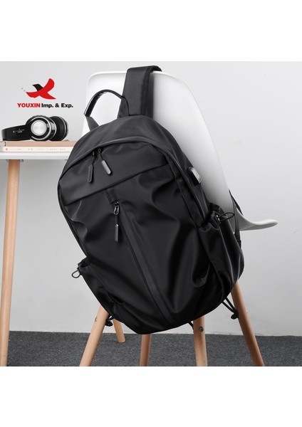 Gri Yüksek Kaliteli Baskı Logo Koleji Anti Hırsızlık Iş Su Geçirmez Okul Çantaları Seyahat Lüks USB Dizüstü Sırt Çantası (Yurt Dışından) modelleri